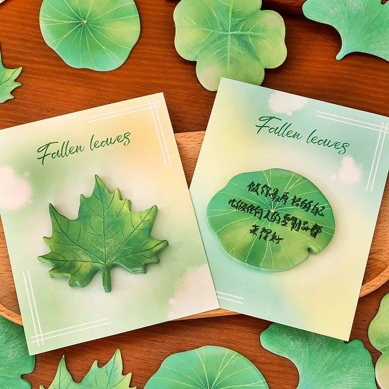 30 ورقة أوراق خضراء لوحات مذكرة بسيطة سكرابوكينغ ملصق اللوازم المدرسية آخر ملاحظات لاصقة مكتب القرطاسية