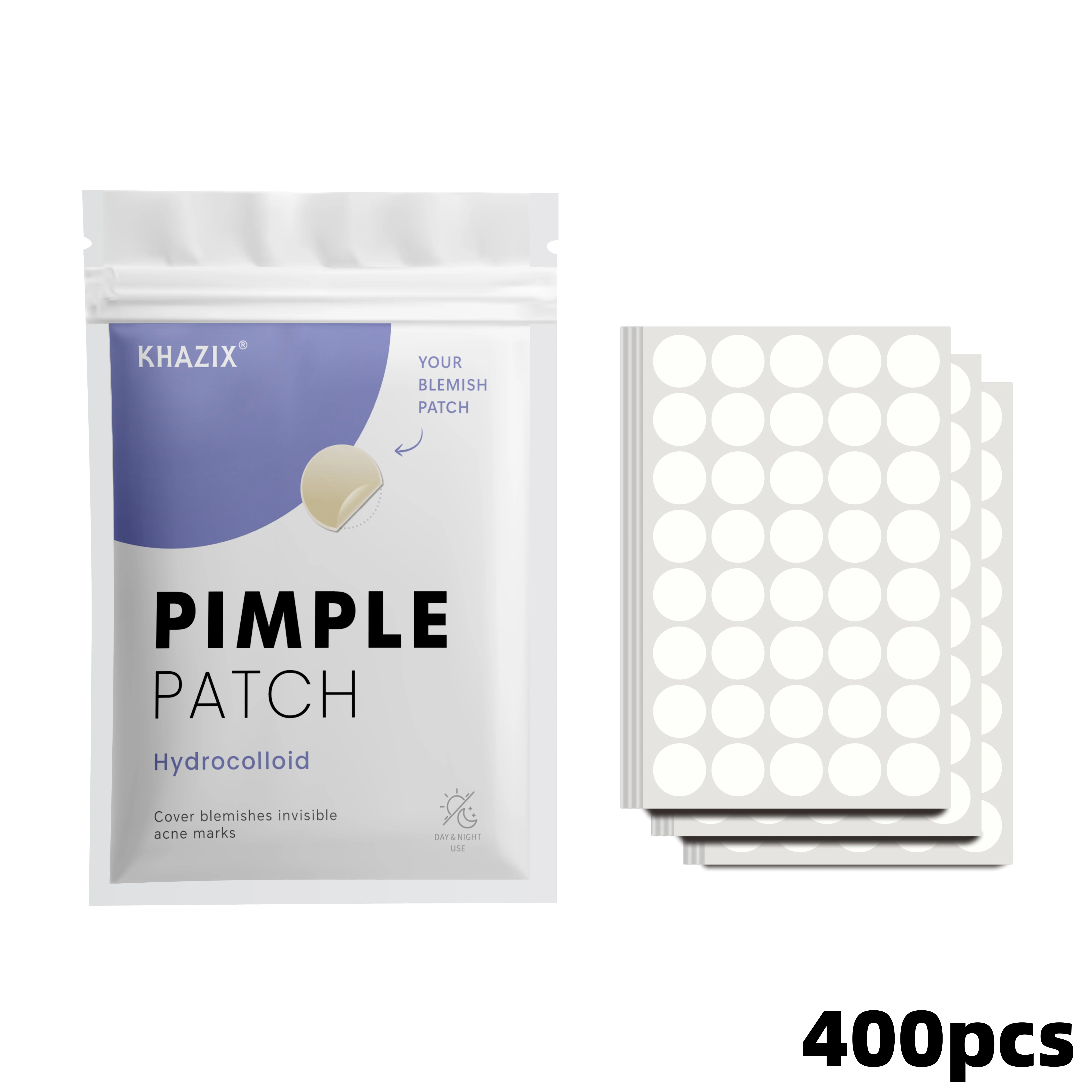 

400 штук патчей от прыщей на лице, пластырей для консилера, патчей от прыщей, ультратонкий невидимый дышащий гидрогель