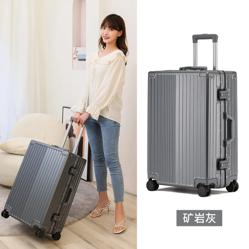 Universal Wheel Luggage Women's Aluminum Frame Trolley Case Men's Ins Internet Hot New Password Travel Suitcase Boarding Bag