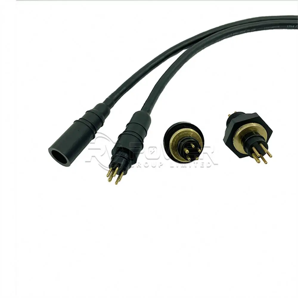 Deap Sea 8000m Seacon - RMG-4-MP-600V In-Line Rubber Molded Connector - 4 Pin Male