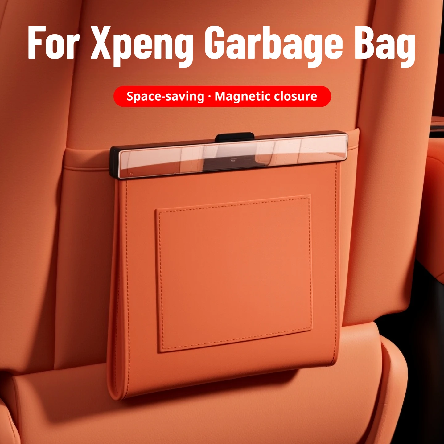 For Xpeng G6 G9 P5 P7 P7i G3 G3i X9 Automobile Seat Back Hanging Garbage Bin Storage Holder Durable Car Interior Accessories