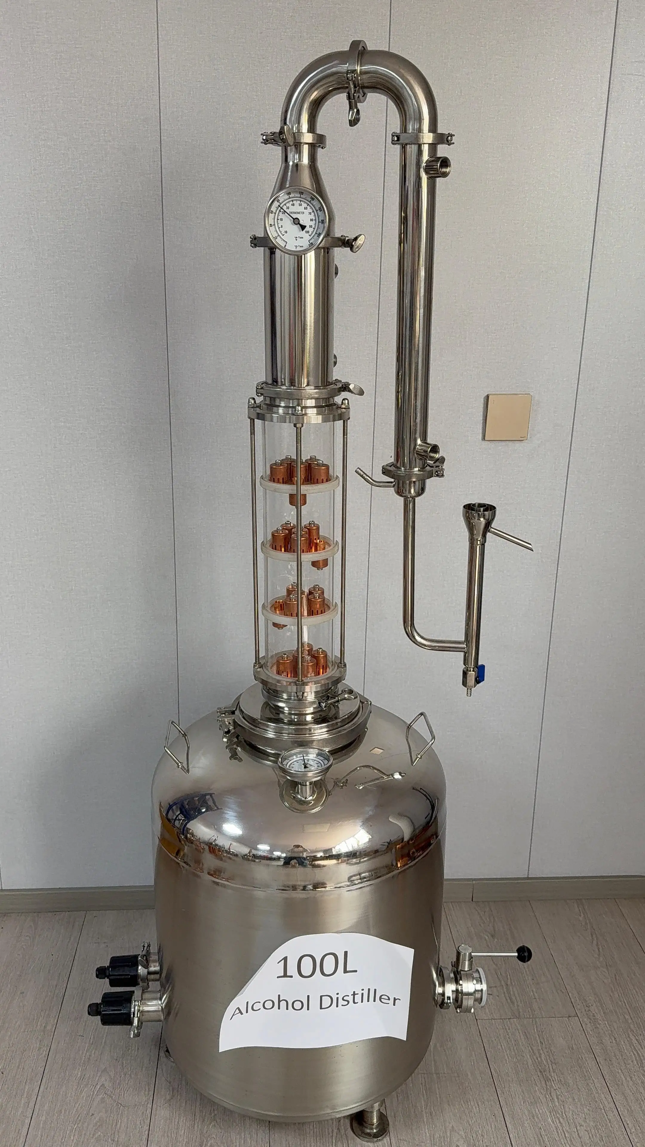 

50L 100L Glass Moonshine Stills Equipment Liquor/whisky Wine Distiller