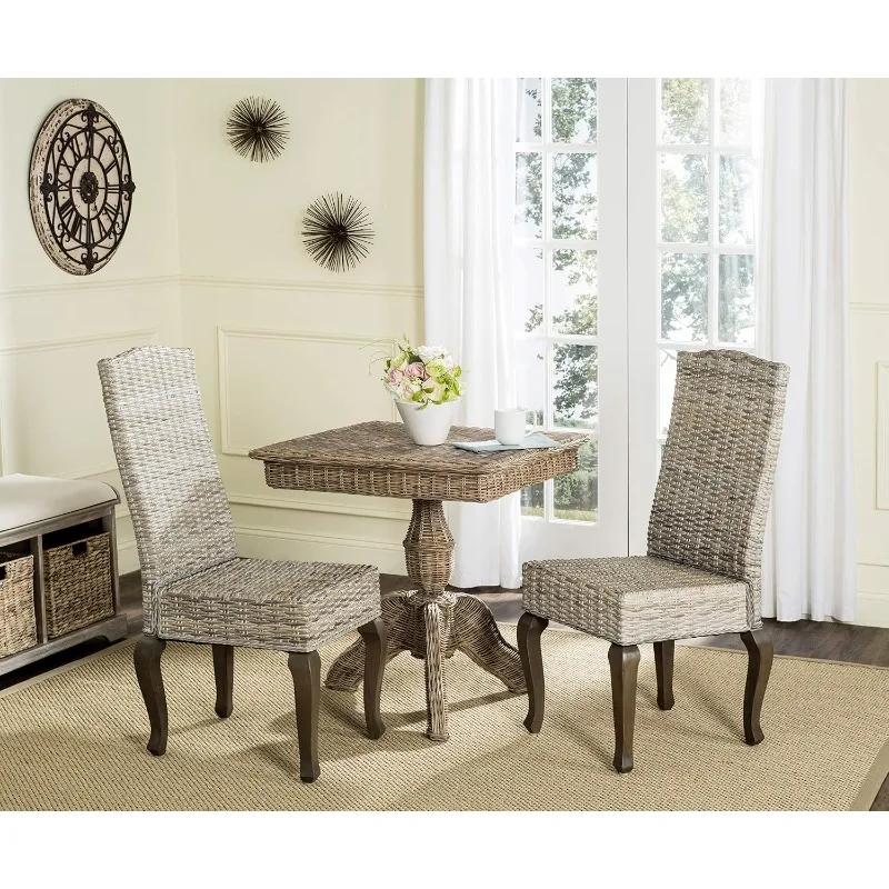 Collection Milos Grey Wicker 18-inch Dining Chair