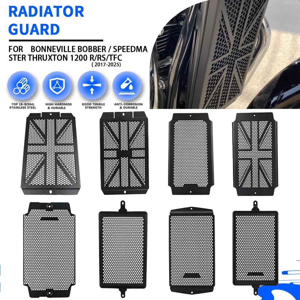 

Radiator Guard For Bonneville Bobber / Speedmaster Thruxton 1200 R/RS/TFC 2017-2024 2025 Radiator Guard Grille Cover Protection