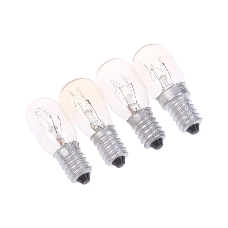 Ampoule globe de lampe à sel E14, ampoules structurels entes pour réfrigérateur et four, ampoules de rechange, 10 W, 15 W, 20 W, 25W, 220V-230V, 5 pièces