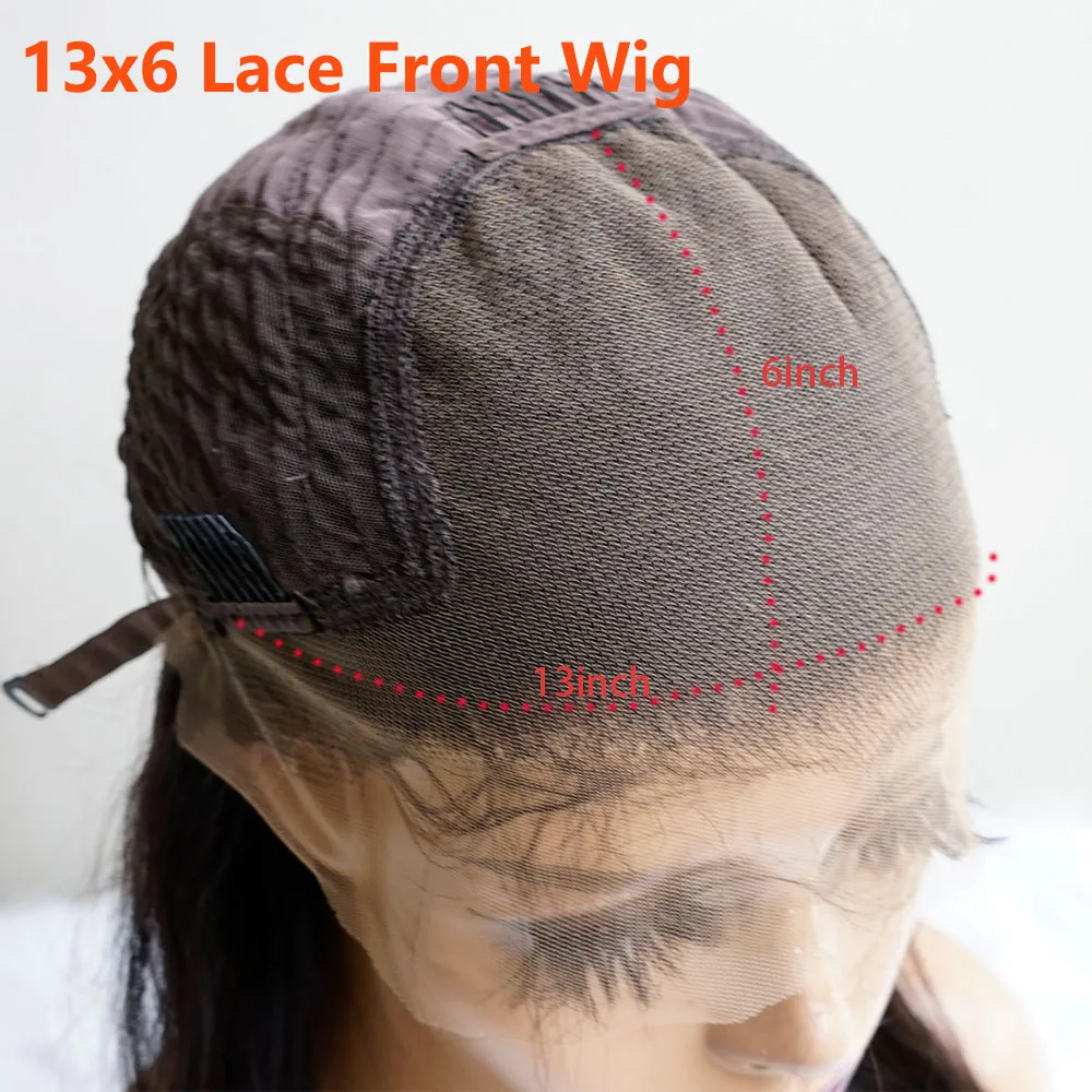 Natural Black Color Deep Curly Wig 13x4 Lace Frontal Glueless Wig Deep Curly Human Hair Lace Front Wig Pre-Plucked Woman Wigs view 6