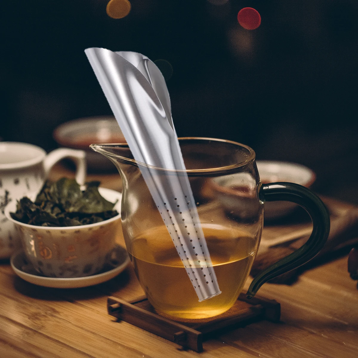 

Stainless Steel Cone Tea Infuser Drinkware Reusable Filter Leaf Strainer Kitchen Accessories for Kitchen Making Tea