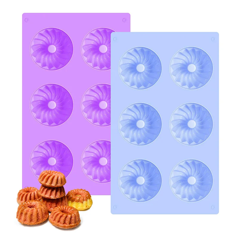 แม่พิมพ์โดนัทซิลิโคนแบบไม่ติดกระทะใช้กับไมโครเวฟได้ปลอดภัยเหมาะสำหรับอบเค้กแม่พิมพ์คุกกี้
