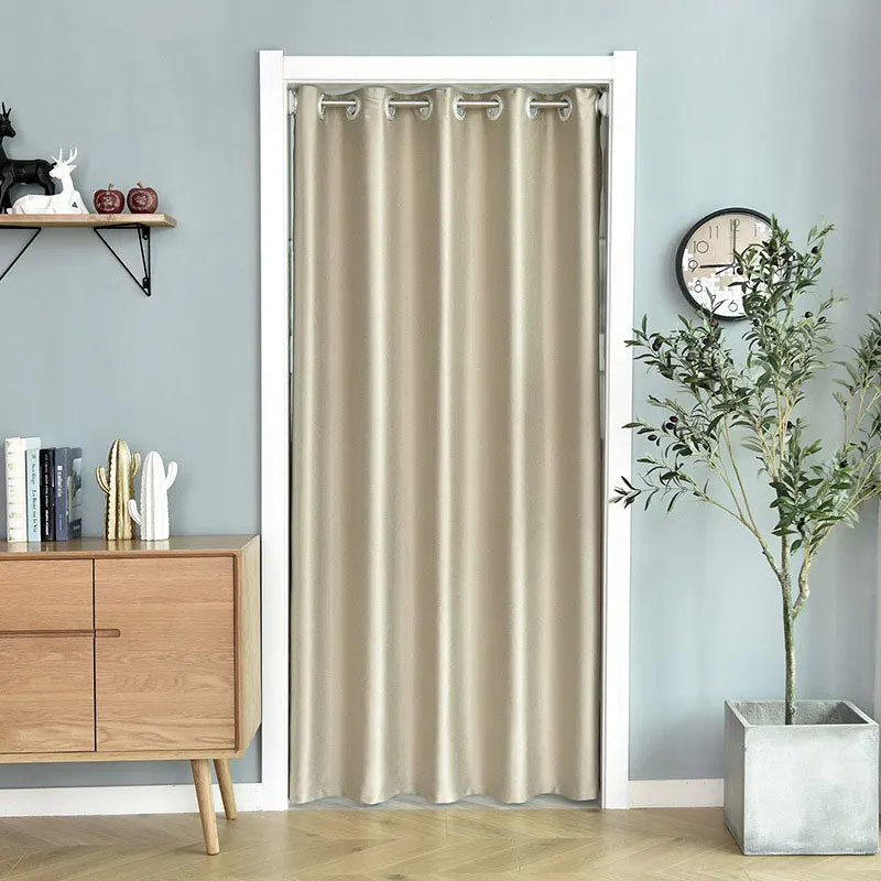 Solid Color Shading And Thermal Insulation Partition Door Curtain, Wardrobe Door Curtain, Bedroom And Living Room Door Curtain