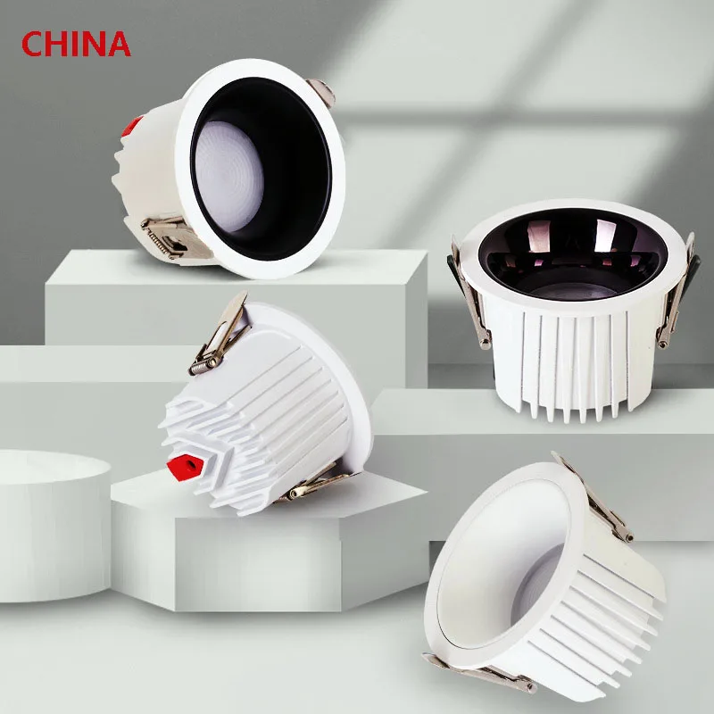 

Embedded LED downlights Narrow side downlights Household sky lights living room no main light anti-glare hole spotlights