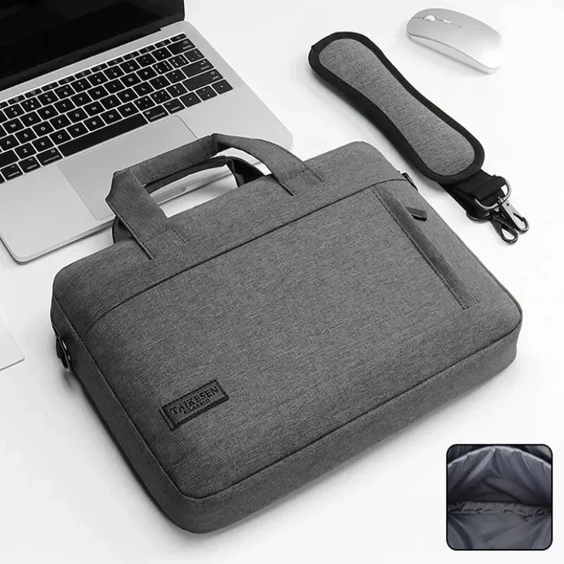 Laptop bag Sleeve Case Shoulder handBag For M1 M2 13 15 17 inch Macbook Air Pro 13.3 Huawei Asus Dell Notebook Briefcases