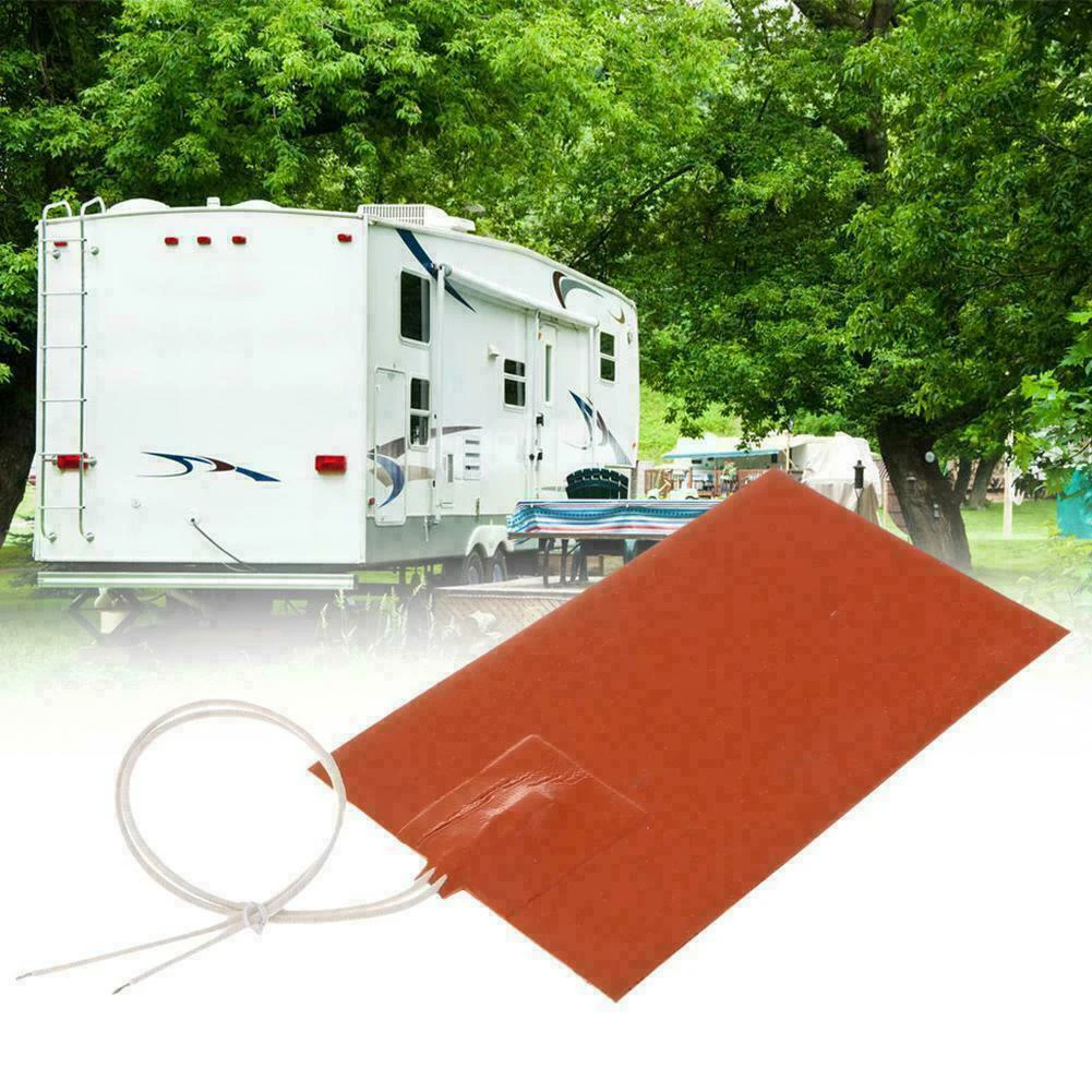 1pc Water Holding Tank Heater Pad For Camper Motorhome W5Z5 Thermostat Auto V9M0 230x130mm Freeze Prevention 3mm Foam Insulation