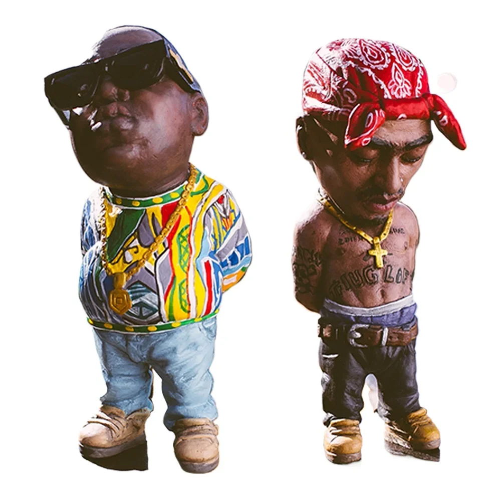 Hip Hop Legend Commemorative Resin Ornaments Home Decoration Memorial Statue Crafts Sculptures Action Figures