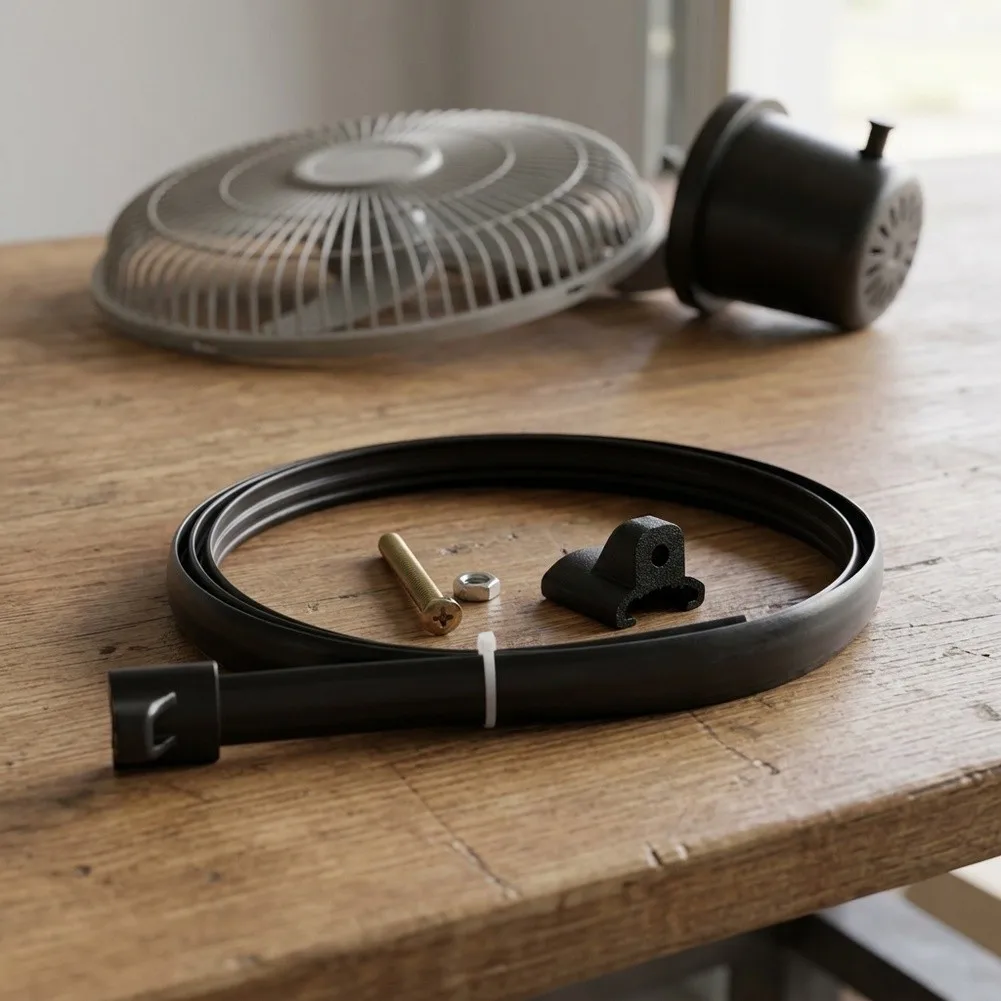 Fan Grille Retention Ring Engineered to Reduce Rattling and Noise While Holding Protective Cover Steadily in Place
