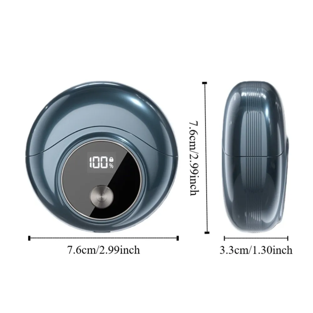 ماكينة حلاقة كهربائية صغيرة UFO برأس مزدوج غطاء مغناطيسي ماكينة حلاقة دوارة IPX7 مقاومة للماء قابلة لإعادة الشحن ماكينة حلاقة اللحية هدية للرجال #6