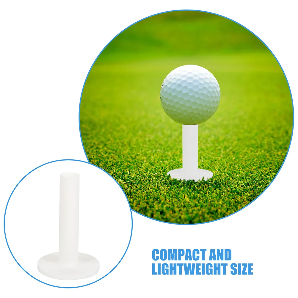 6 قطع من حامل تي شيرت الجولف من السيليكون، دعم ثابت، حامل كرة الجولف، مجموعة تدريب خفيفة الوزن محمولة مدمجة