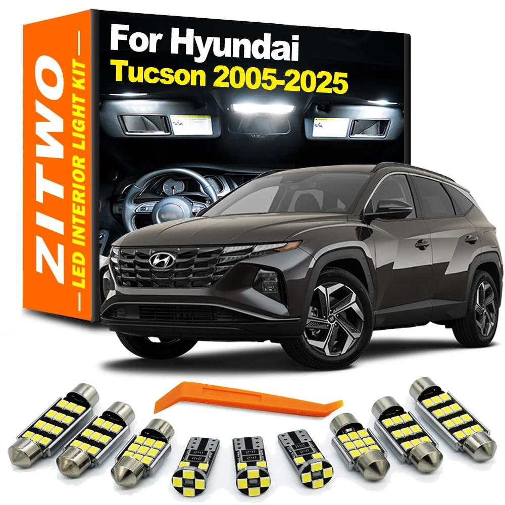 Vehicle LED Interior Inside Dome Map Reading Light Bulb Kit For Hyundai Tucson 2005- 2020 2021 2022 2023 2024 2025 Accessories