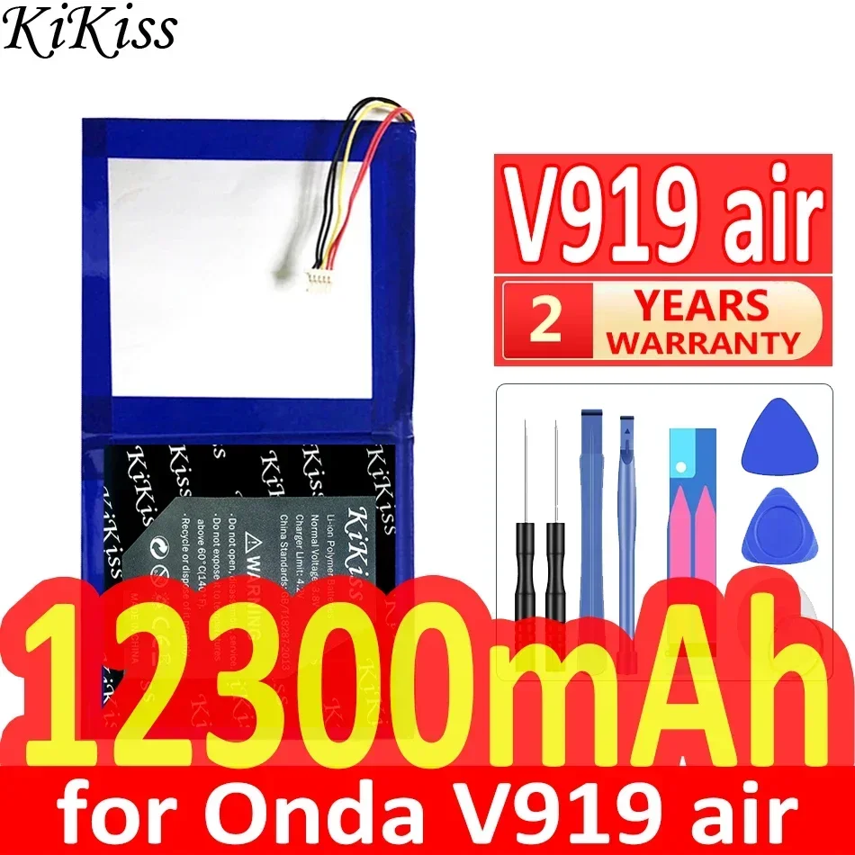 Мощный аккумулятор KiKiss 12300 мАч/12500 мАч для Onda V919 air CH OI109 OI105/3G Air OI102/4G OC101