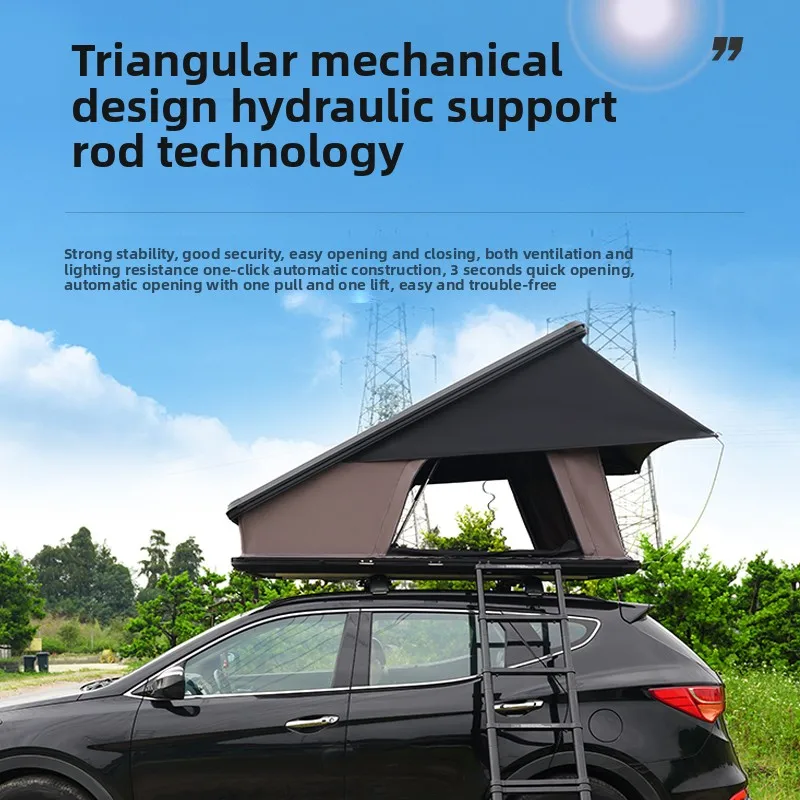 

Car roof tent SUV outdoor automatic hard top folding quick open hard top tent