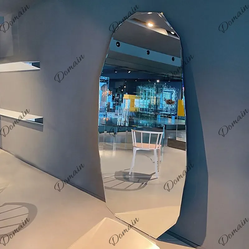 X46 Beauty Irregular Full Body Mirror Special-shaped Fitting Mirror Clothing Store Ultra-white Large Floor Mirror Showing Thinne