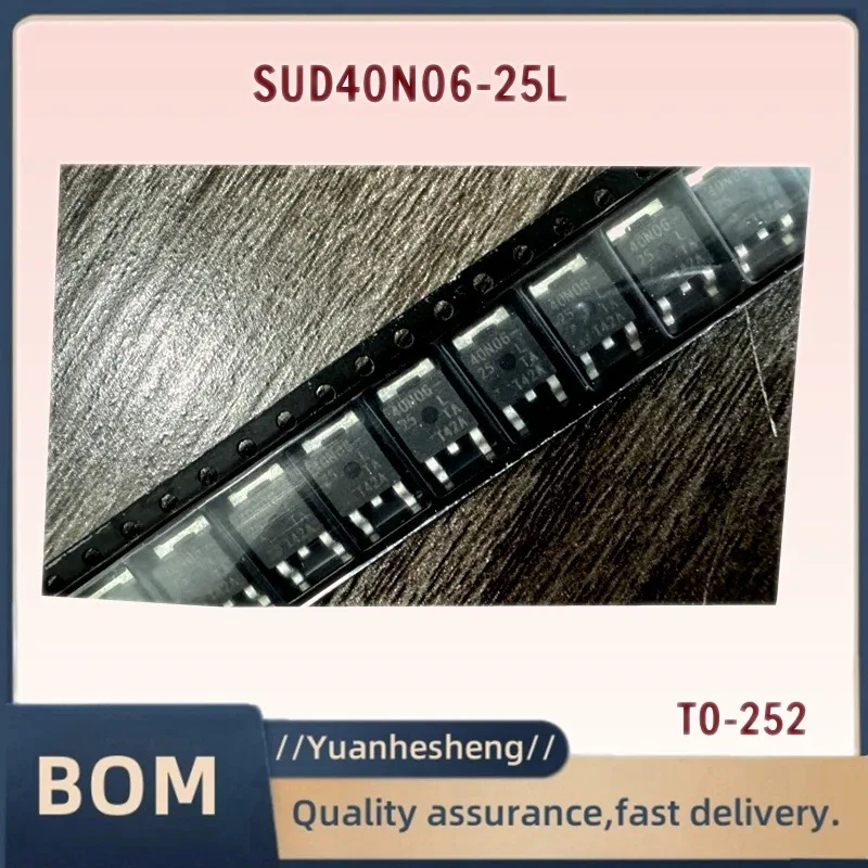 10-50PCS SUD40N06-25L 40N06 30A 60V TO-252 MOSFET Transistor IC Chip