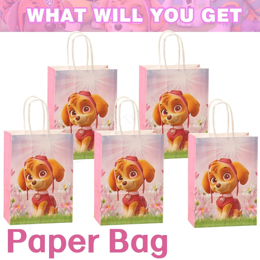 Roze Poot Patrouille Skye Verjaardagsfeestje Decoraties Skye Folie Latex Ballonnen Servies Plaat Achtergrond Voor Kinderen Meisjes Feestartikelen