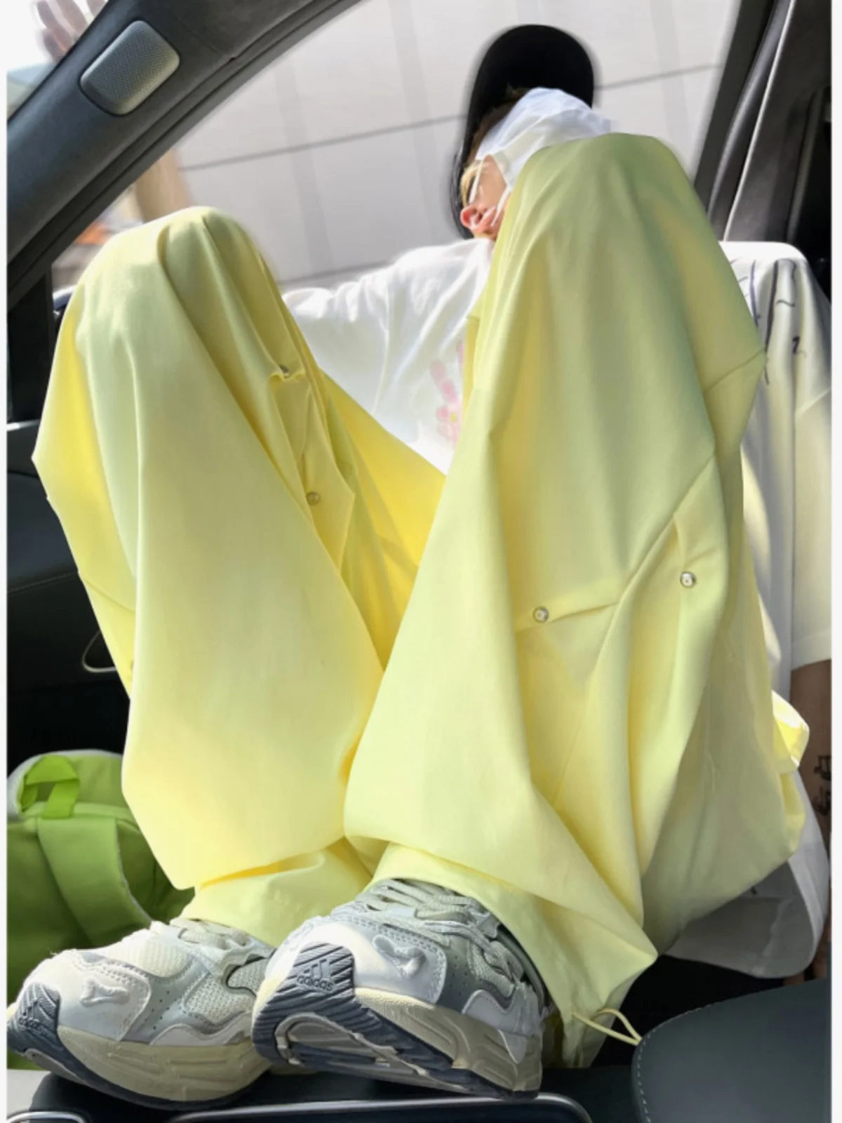 

American Sle Ice Silk Pants Men's Summer Thin Qui Dry Paratrooper Casual Long Trousers Durable Youthful Polyester Fibre