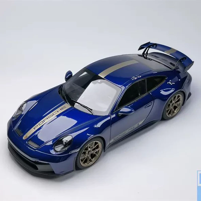 NOREV 1/18 Scale Porsche 911 992 GT3 Sports Car Model Alloy Porsche GT3 Purple Fancy Blue Car Model Collection Decoration