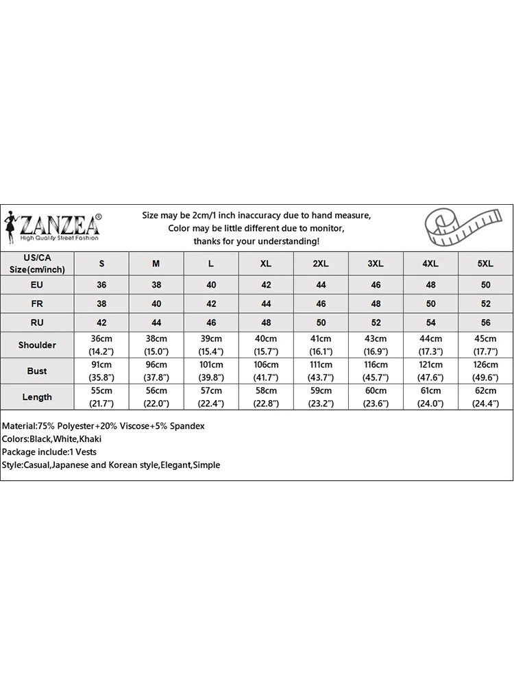 ZANZEA-tops femininos de peito único, coletes sem mangas, colete de escritório com decote em v, roupas monocromáticas, casuais e elegantes, verão