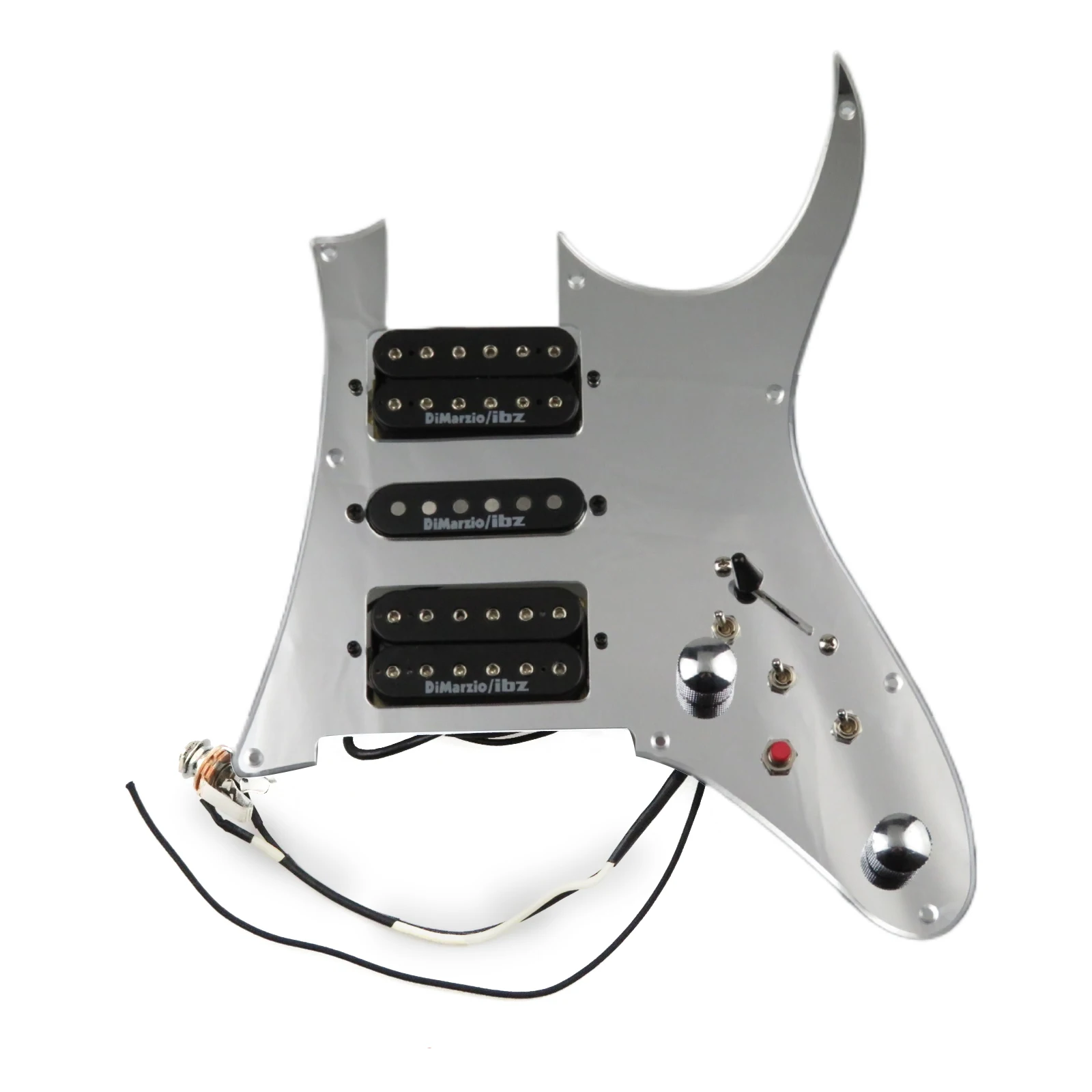 

Prewired Pickguard Guitar Pickups Alnico 5 HSH 4C Wiring Harness Push-pull single cut Set For IBAZ RG Series