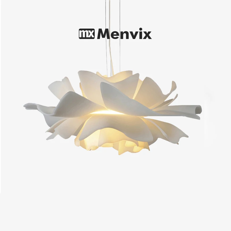 

Menvix Ceiling Bedroom Pendant Light Simple Modern LED Warm Indoor Outdoor Chandelier Nordic Designer Petals Lighting Fixtures