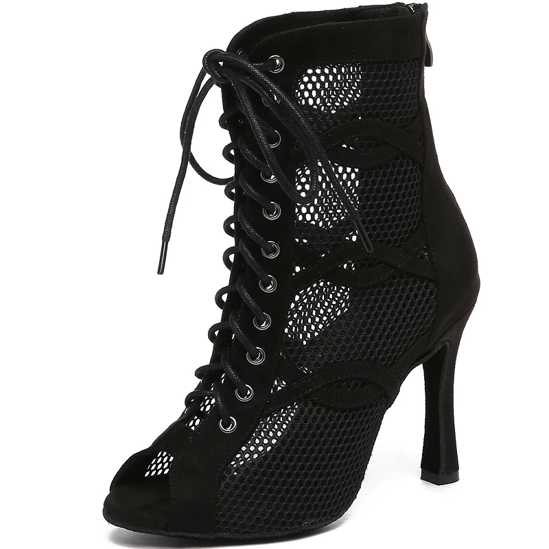 JuseDanc Dance Shoes Waltz Party Shoes High Heels Black/Yellow Tango Wedding Boots Elegant heeled Shoes Luxury Women Shoes
