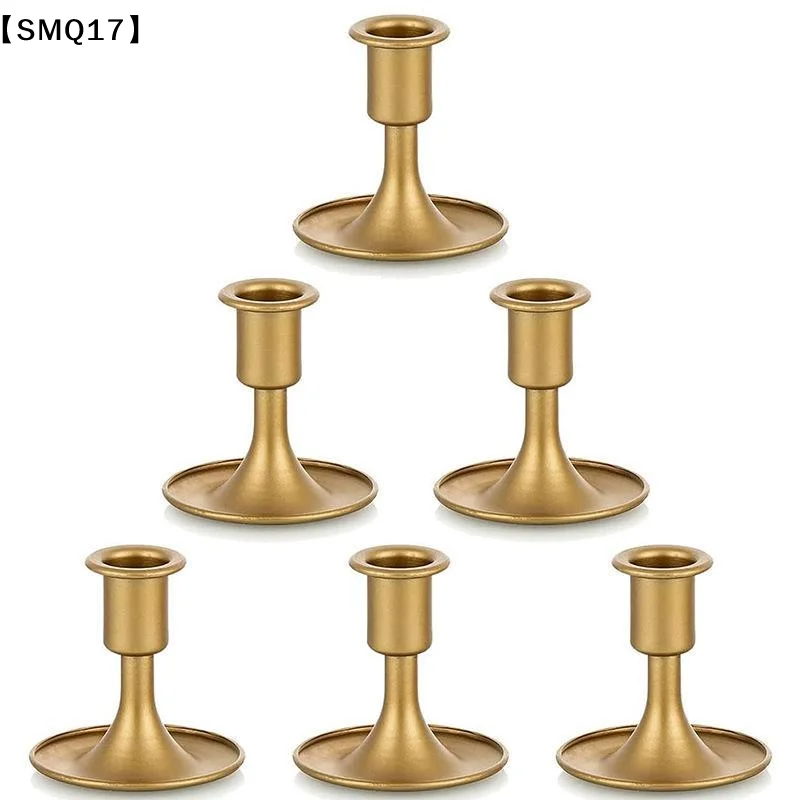 1PCS Vintage Metal Chamberstick Candle Holder With Handle Teacup Shape Ridged Pillar Candle Stand Home Decor Wedding Table【SMQ】