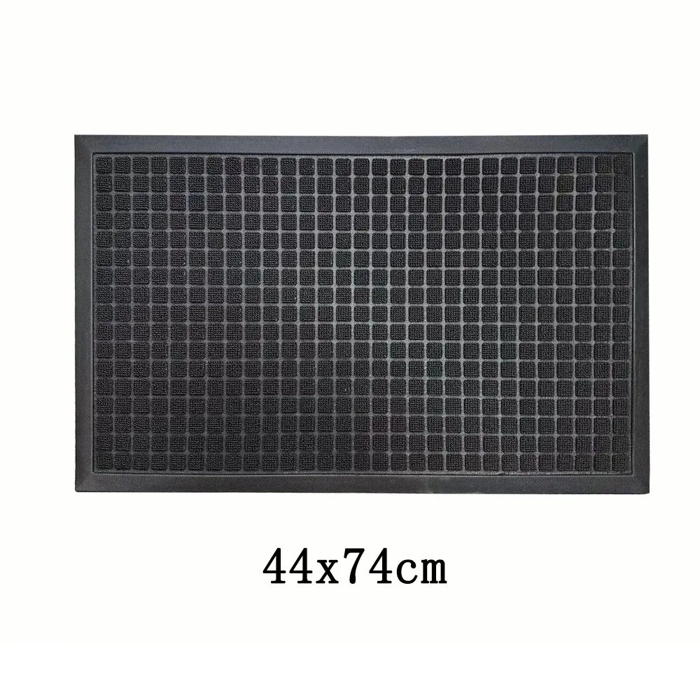 Front Door Mat Outside Entrance Heavy Duty Waterproof Doormat Indoor Outdoor Dirt Trapper with Non-Slip Rubber Backing