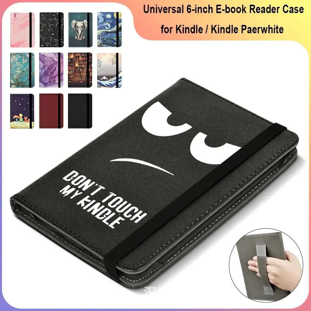 

Universal Protective Case 6 inch E-book Reader Cover with Hand Strap Full Protection Shell for Kindle 10/11th Paperwhite 1/2/3/4