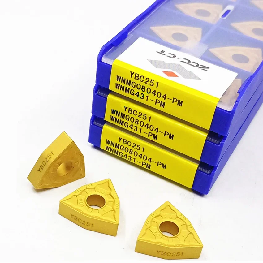 

ZCC.CT WNMG080404-PM YBC251 YBC252/WNMG080408-PM YBC251 YBC252/WNMG080412-PM YBC251 YBC252 Твердосплавные токарные пластины с ЧПУ 10 шт./кор.