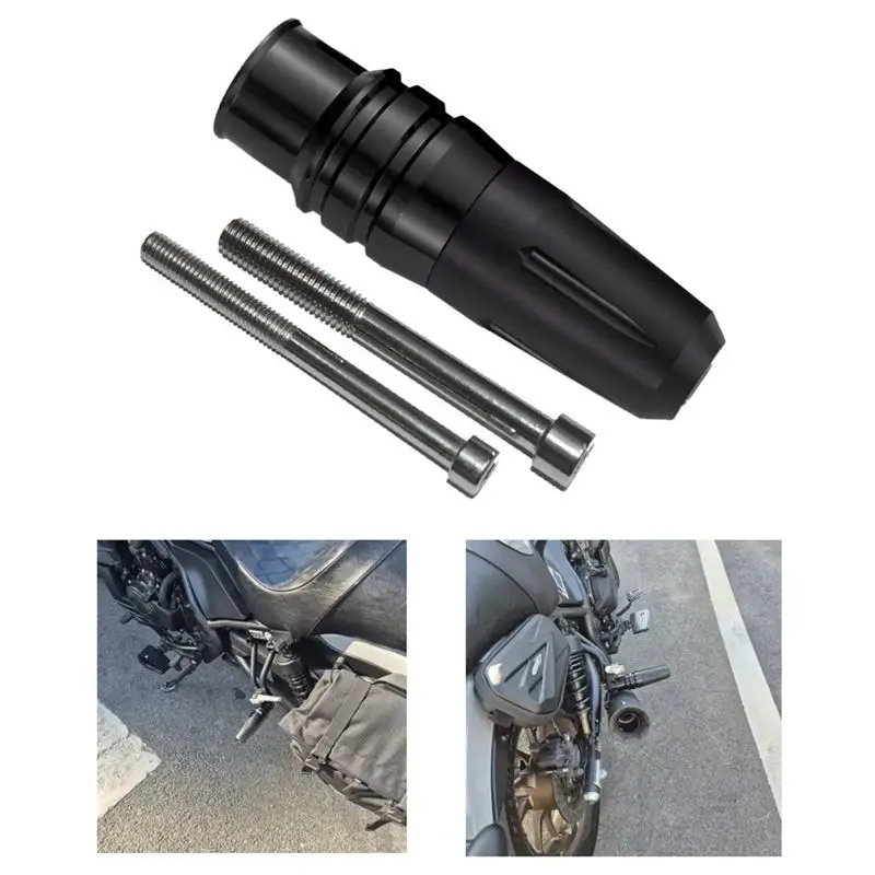 A67K-Universal Motorcycle Crash Pads Exhaust Sliders Crash Protector Accessories With 8MM 10MM Bolt Aluminum 5
