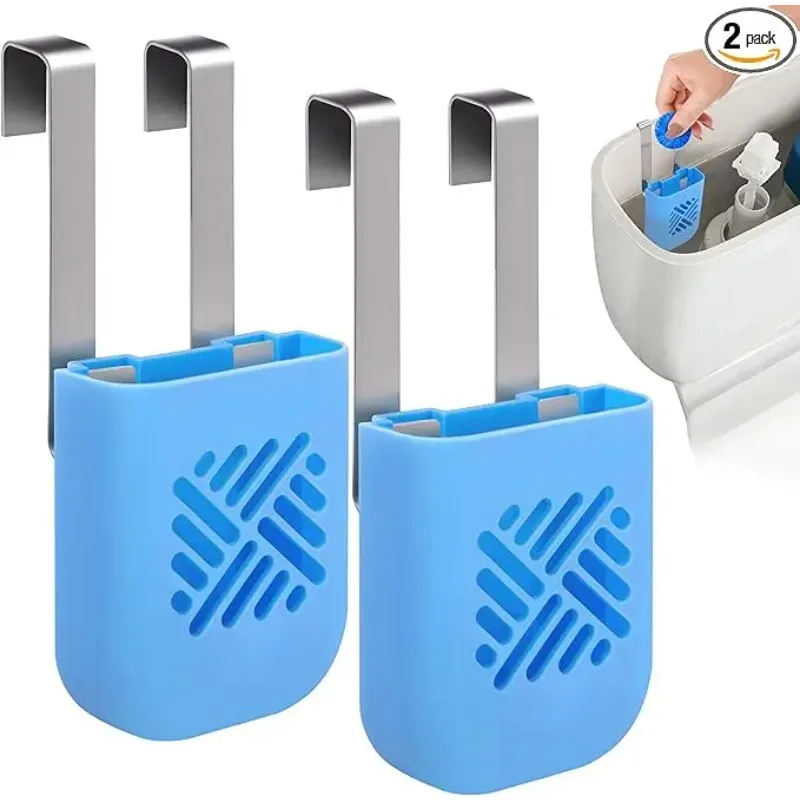 1/2Pcs Toilet Tank Cleaning Tablet Holder' , Hanging Toilets Bowl Cleaner Carrier for Preventing Dissolved Residue From Pollutin