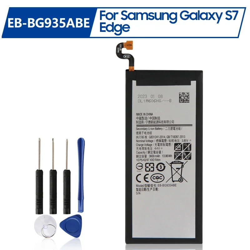 Replacement Battery EB-BG935ABE EB-BG935ABA For Samsung GALAXY S7 Edge G9350 G935FD SM-G935F Rechargeable Battery 3600mAh