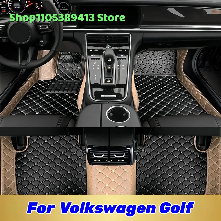 

Artificial Leather Custom Car Floor Mats For Volkswagen Golf 2004 2005 2006 2007 2008 Car Mat Accessories Mats Carpets Auto