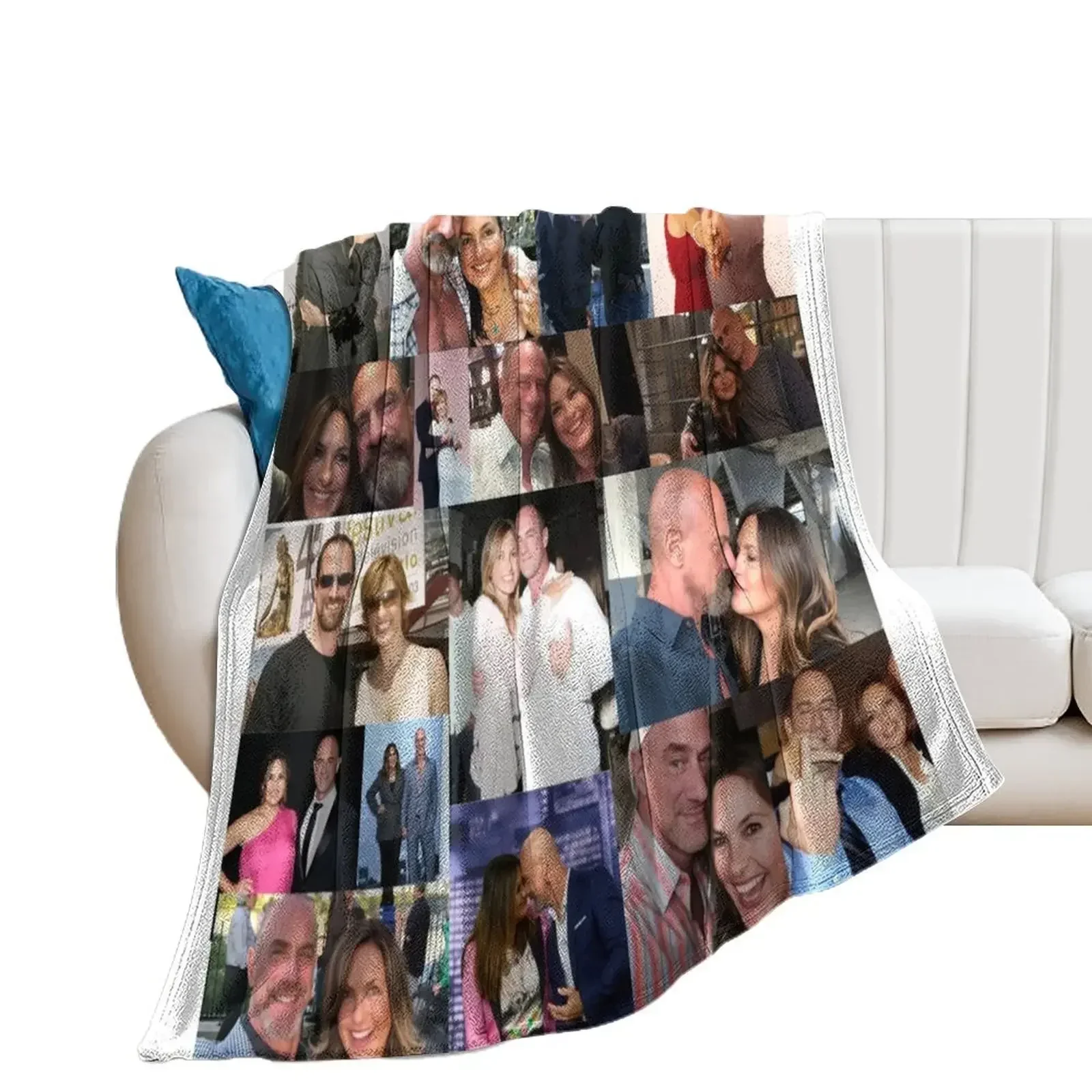 Chris Meloni and Mariska Hargitay Throw Blanket cosplay anime Blankets For Bed Blankets