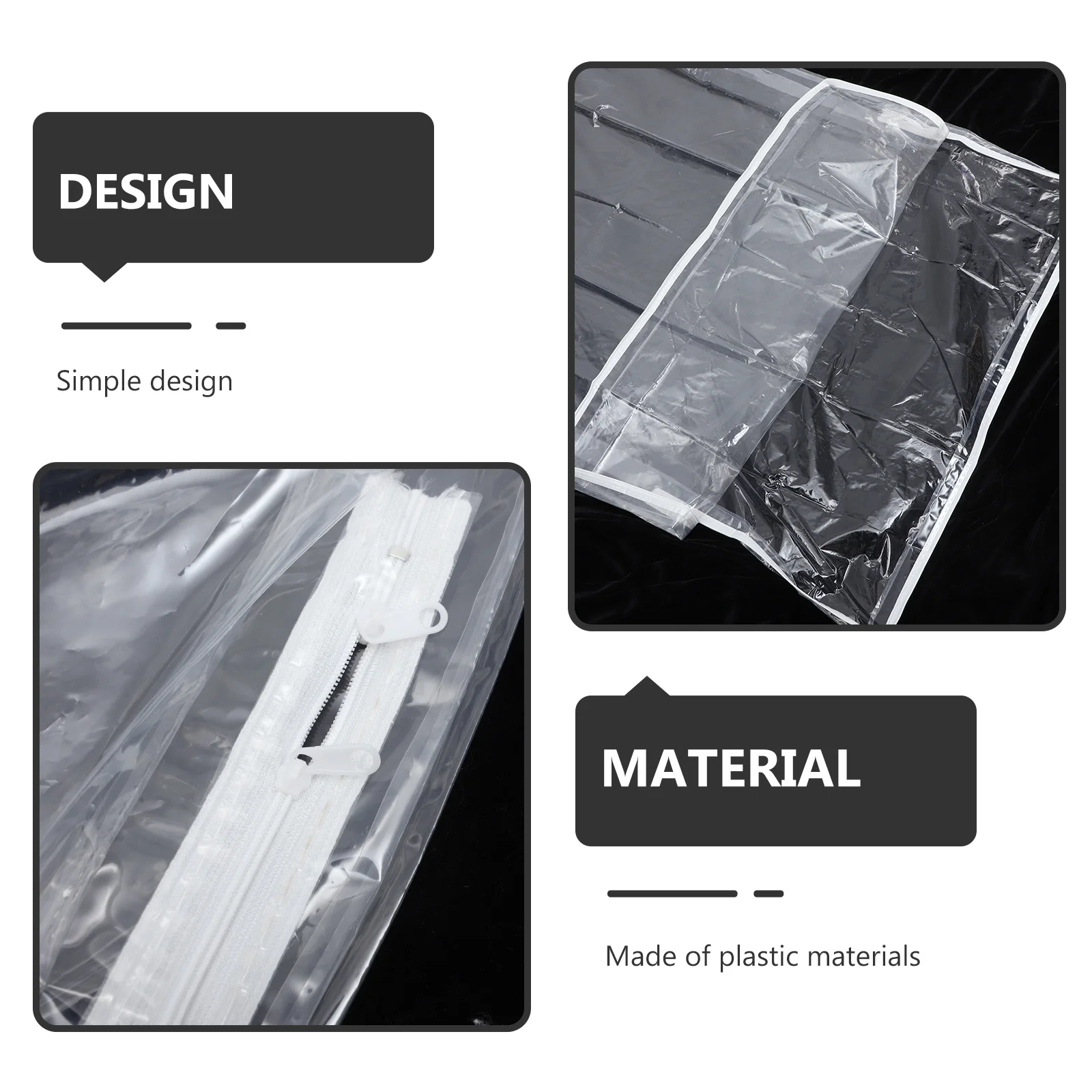 

Waterproof Zipper Mattress Protector Plastic Bed Mattress Cover Storage Moving Packing Pouch Bed Moving Supplies