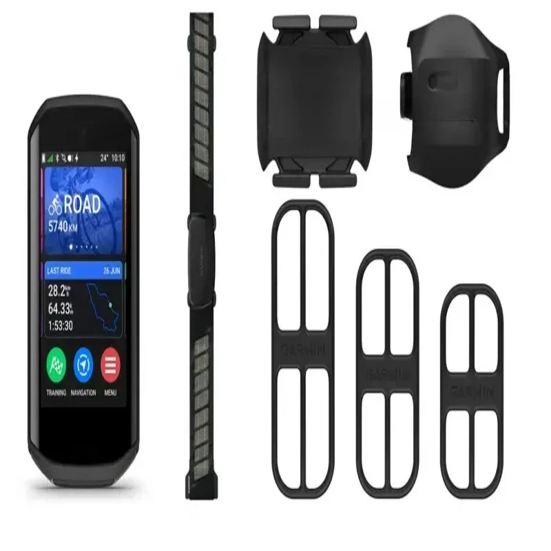 NEW Garmins Edge 1050, Premium Bicycle Computer, Advanced Bicycle Training and Group Ride Features & Messaging, Built-in Speaker