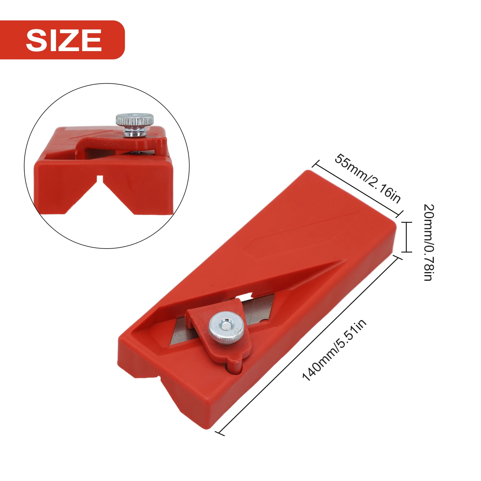

Инструмент для обработки древесины: для снятия фаски под 45 градусов и прямой обрезки кромок, с лезвием из стали SK5 и удобной рукояткой из ABS-пластика