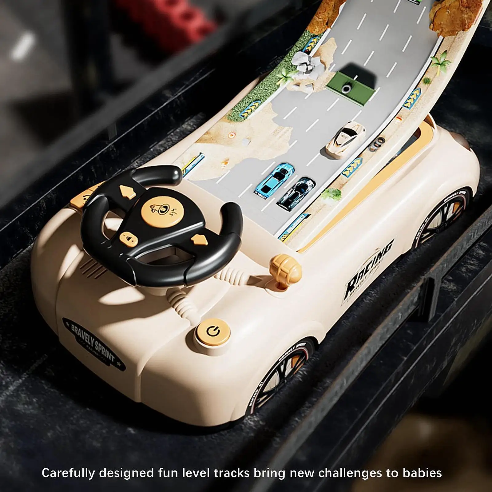 

Driving Simulated Toy Steering Wheel Interactive Simulation Driving Driving Simulator for 3 Years Old Kids Children Boys Girls