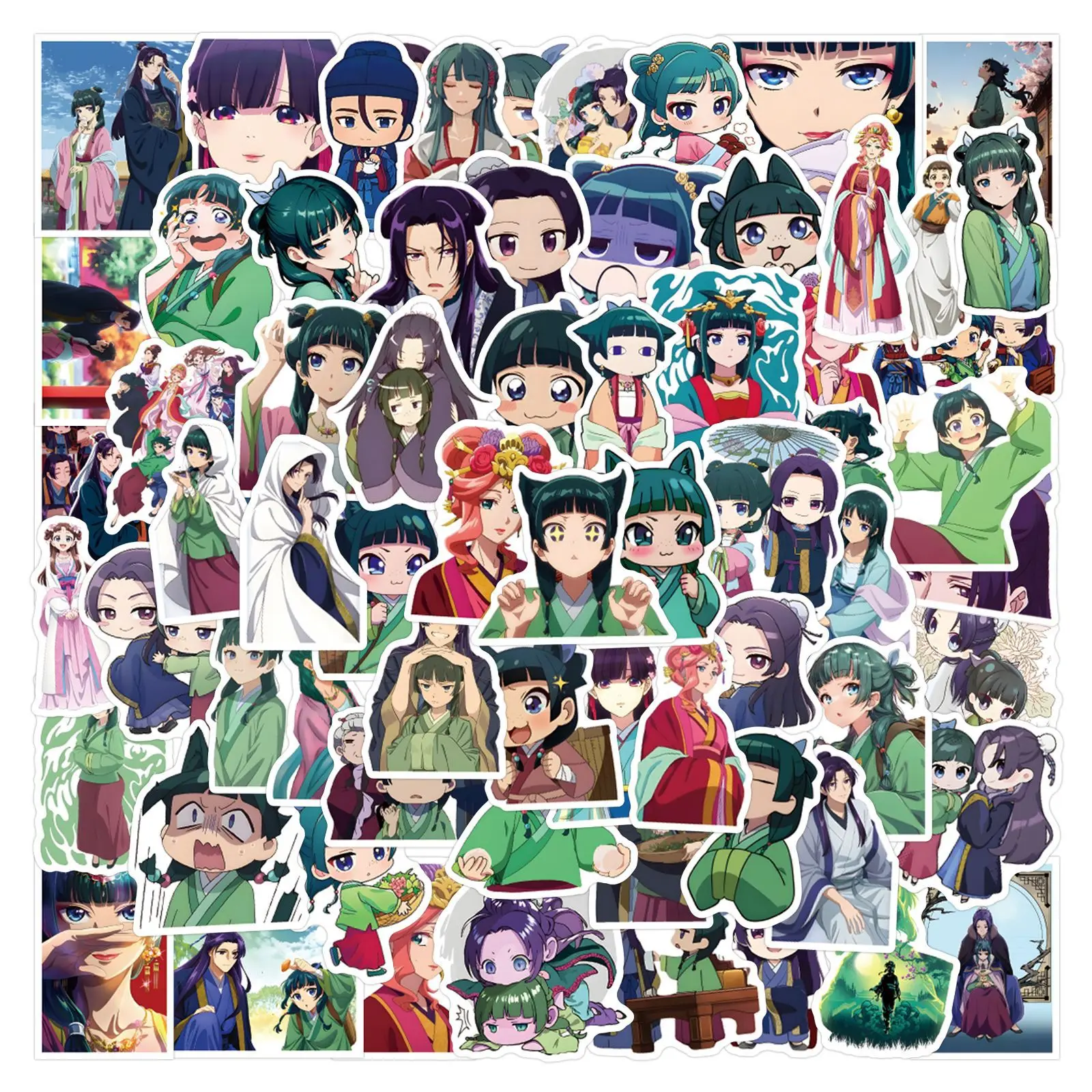 

10/30/60/120PCS Apothecary Diaries Anime Cute Girl Stickers Fun Personalized Waterproof Graffiti Decal Toys for Scrapbook Desk
