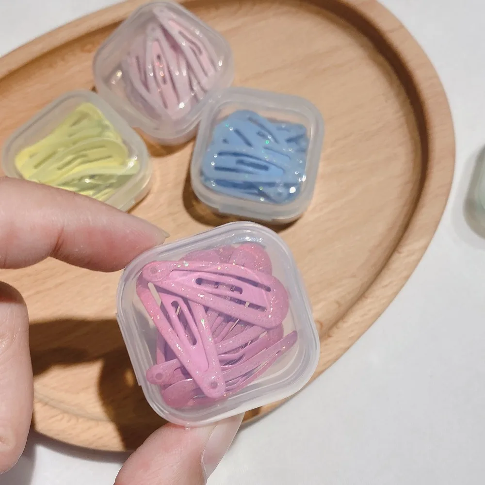 10pcs Shimmering Powder Bobby Pins Beautiful 3cm Metal Hair Clips Children's Hair Accessories