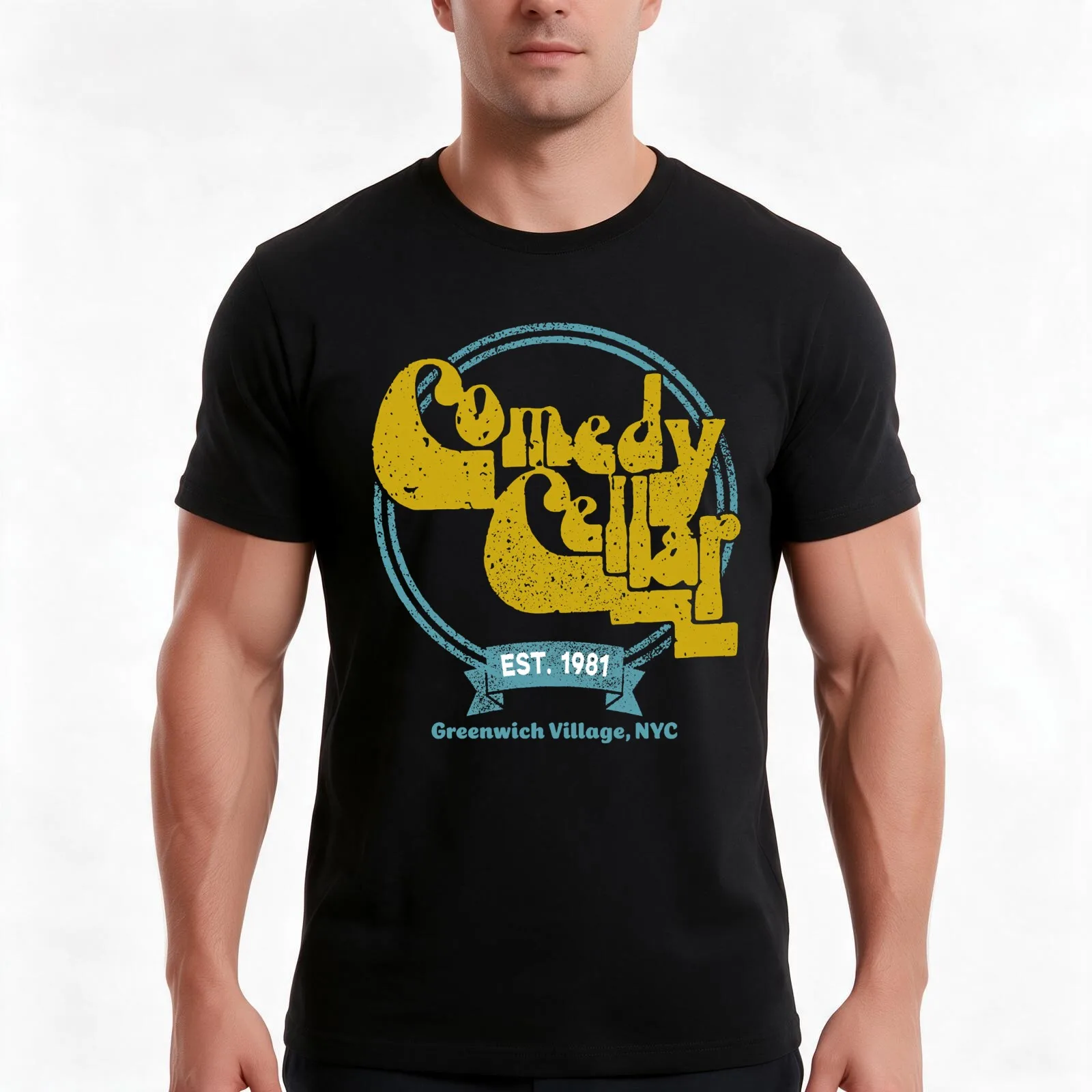 The Comedy Cellar T-Shirt Summer Casual Cotton Tee Oversized Streetwear Tops Vintage Graphic Print Loose Fit Short Sleeve