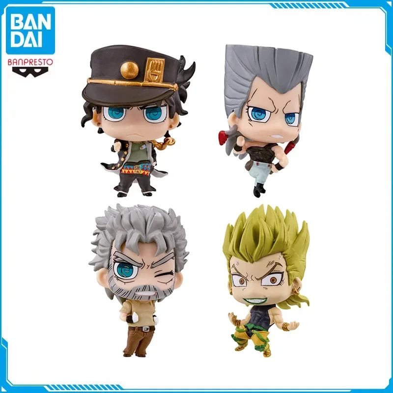 BANDAI JoJo's Bizarre Adventure Gashapon Toy RE01 Jan Pierre Polnareff Joseph Dio Anime Action Figures Capsule Toys Gifts