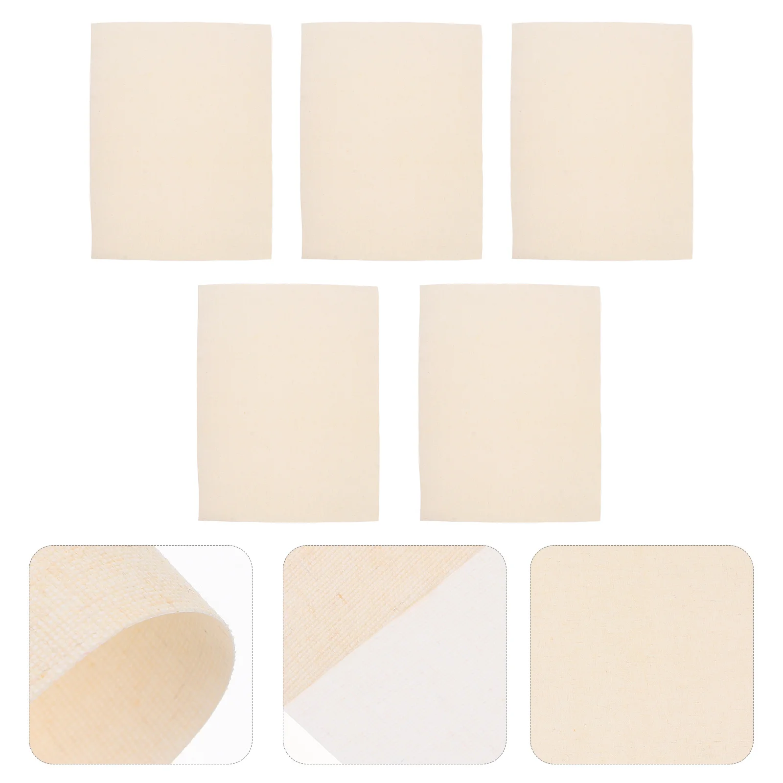 

5 Sheets Canvas for Oil Painting DIY Accessory Drawing Canvas Simple Design Suitable for and Adult Painting Projects